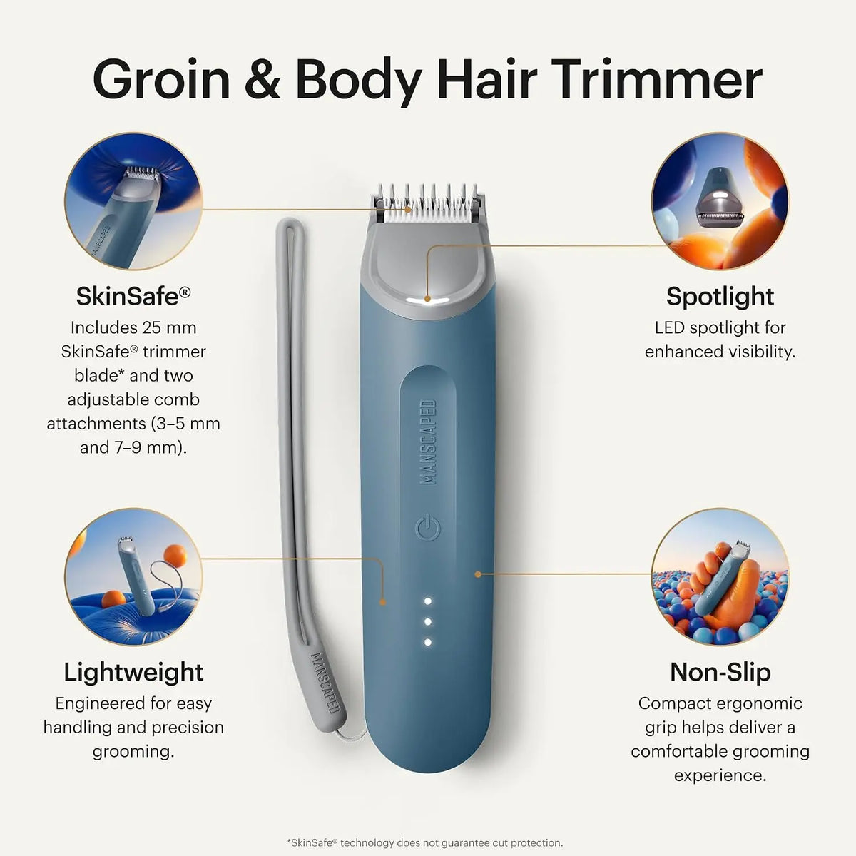 Elevate Your Grooming Game with the MANSCAPED Lawn Mower: The Ultimate Waterproof Groin & Body Hair Trimmer with SkinSafe Blade, USB-C Charging, and Long-Lasting Performance