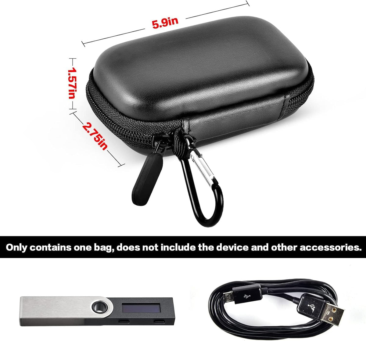 Hard Carrying Storage Case for Ledger Nano X, S and S Plus