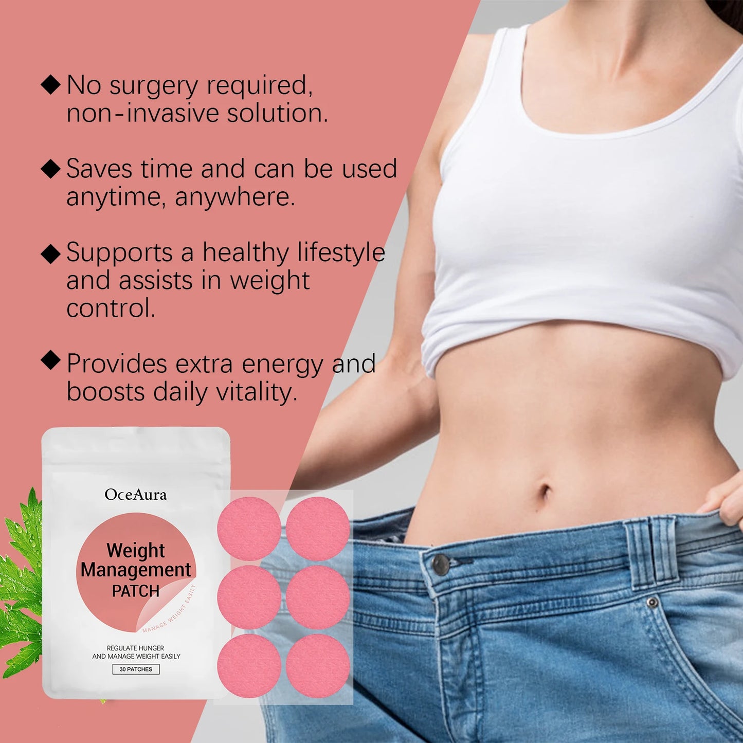 Weight Management Patch Body Slimming Suppressing Appetite Burning Fat Improve Stomach Enhacne Metabolism Weight Loss Patches
