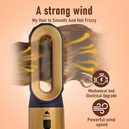 5-in-1 High-Speed Hair Dryer Brush - Negative Ion Hot Air Styler