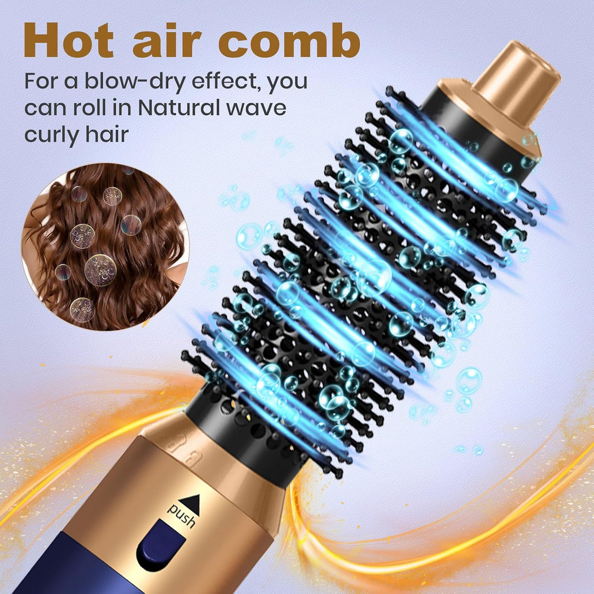 5-in-1 High-Speed Hair Dryer Brush - Negative Ion Hot Air Styler