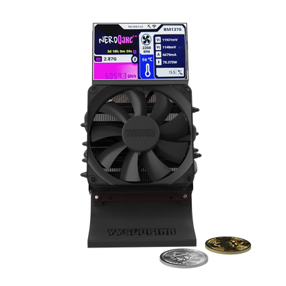 NerdQaxe++ miner OLED display