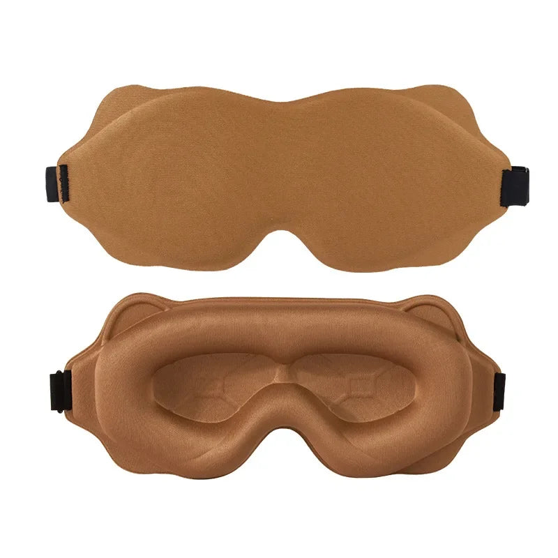 3D Blackout Sleep Mask - Camel