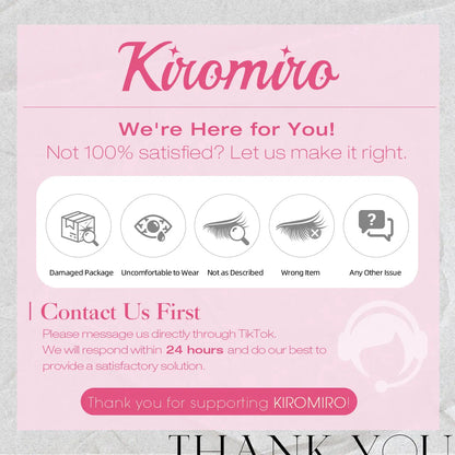 Kiromiro 20mm 3D Fluffy Cat-Eye False Eyelashes - Dramatic Spiky Lashes, 7 Pairs